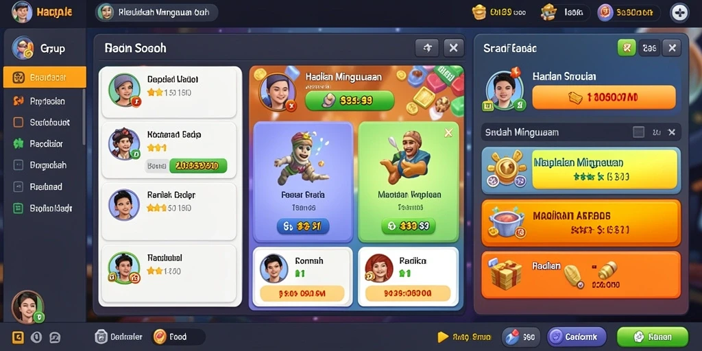 Tampilan grafis yang memukau dari permainan slot.