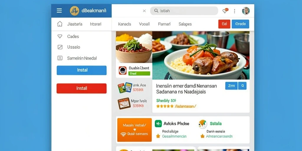 Tampilan utama MAXSERU yang menarik dan intuitif.