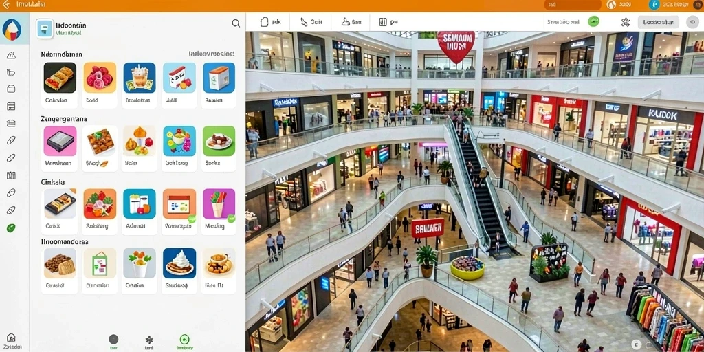 Screenshot menampilkan gulungan dengan tema luar angkasa.